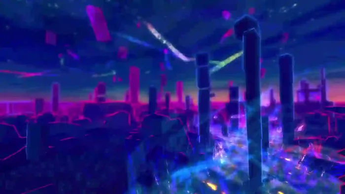 Abstract Cyberpunk City