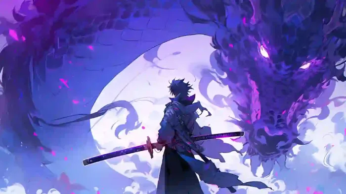 Anime Boy And Dragon