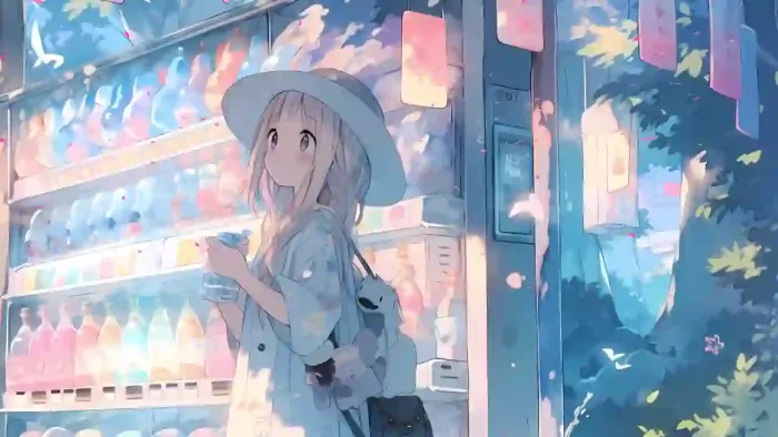 Anime Girl In Cap