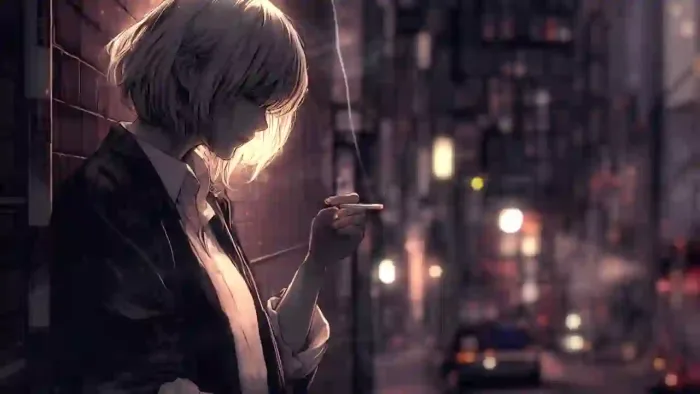 Anime Girl Smoking