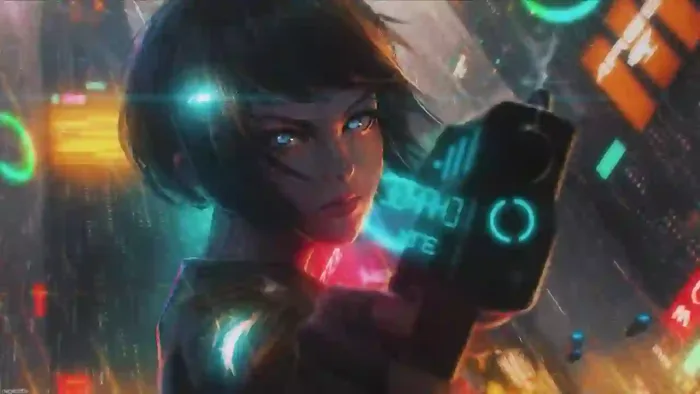 Anime Girl With Gun