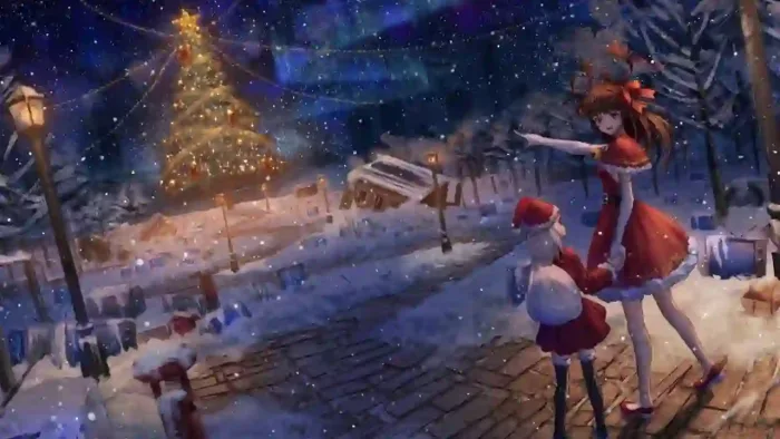 Anime Girls On Christmas