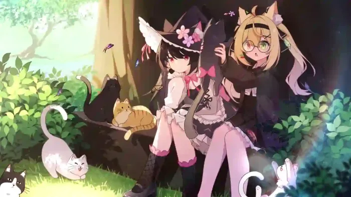 Anime Girls With Cats