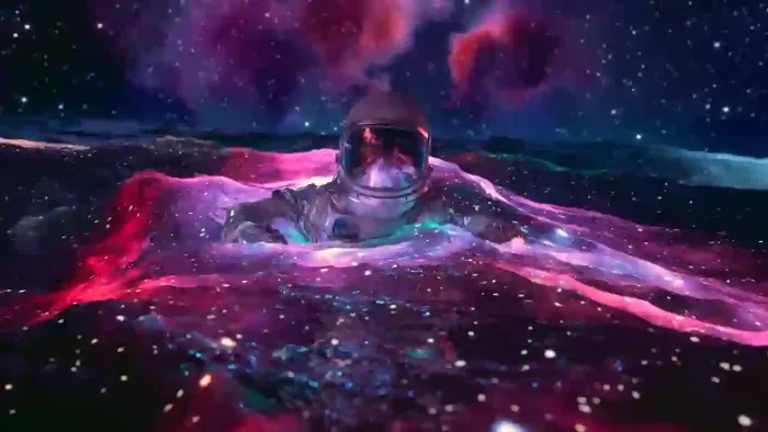Astronaut Floating In Space 2