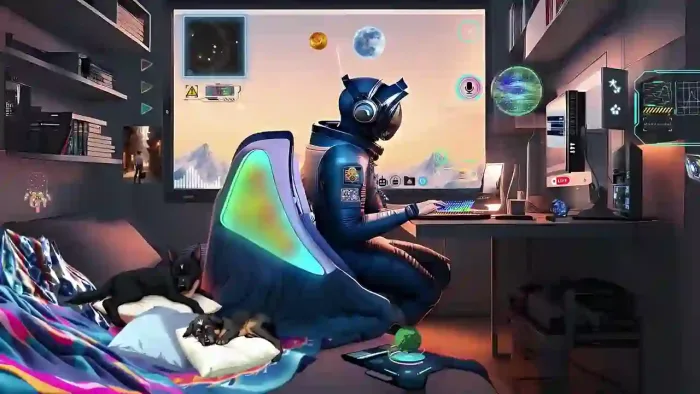 Astronaut In Bedroom
