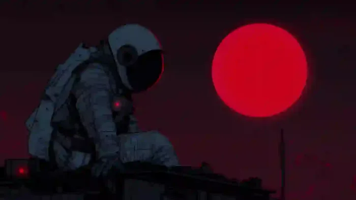 Astronaut In Red