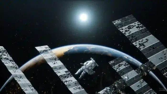 Astronaut Spinning In Space