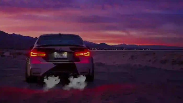 Bmw M3 At Sunset