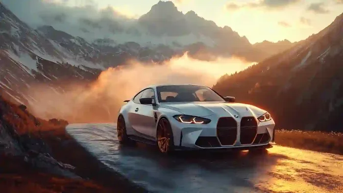 Bmw M4 In Mountains