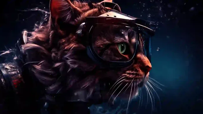 Cat In Glasses