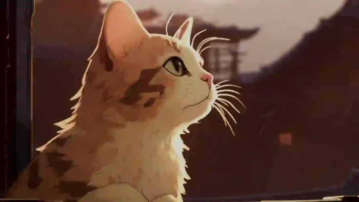 Cat Under Rain