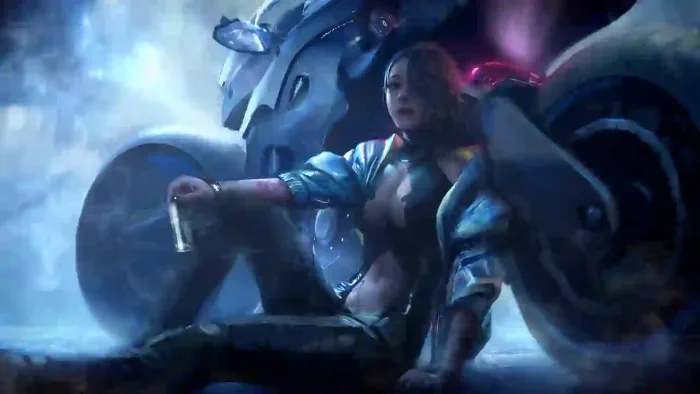 Cyberpunk 2077 Girl Bike