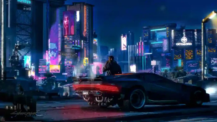 Cyberpunk 2077 Nighttime Metropolis