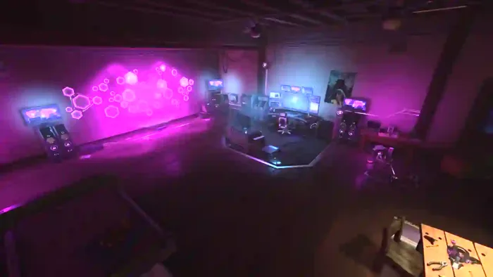 Cyberpunk Gaming Room