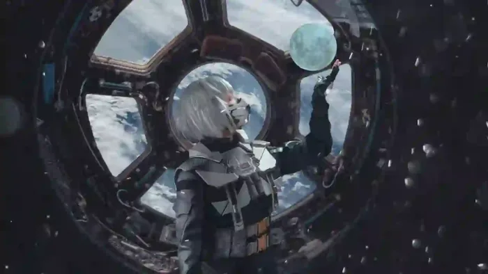 Cyberpunk Girl In Space