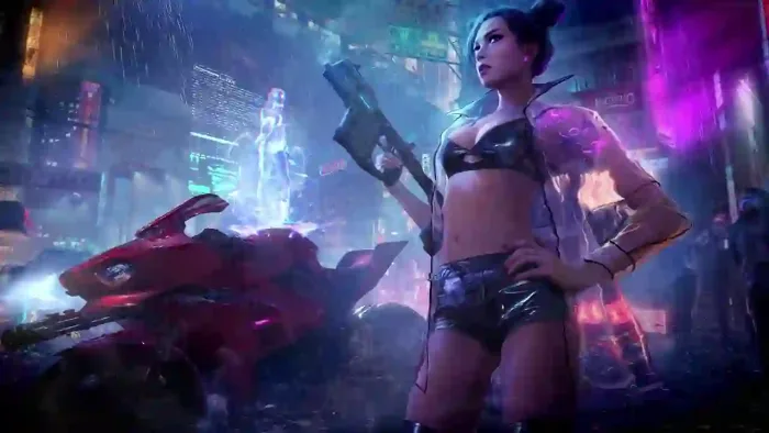 Cyberpunk Night Girl