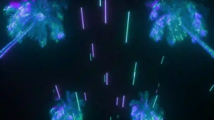 Cyberpunk Palm Trees