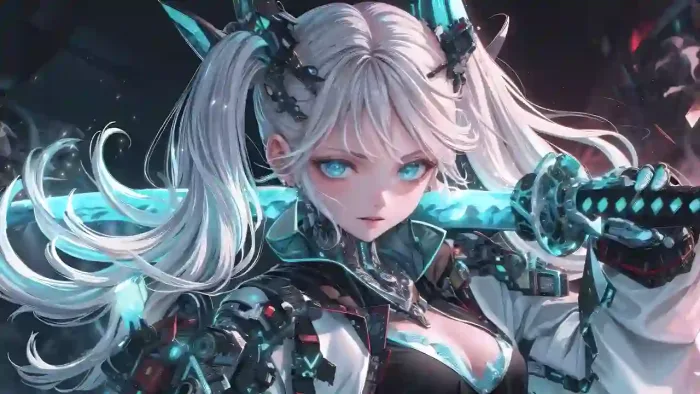 Cyberpunk Samurai Girl