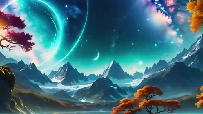Fantasy Mountain Landscape