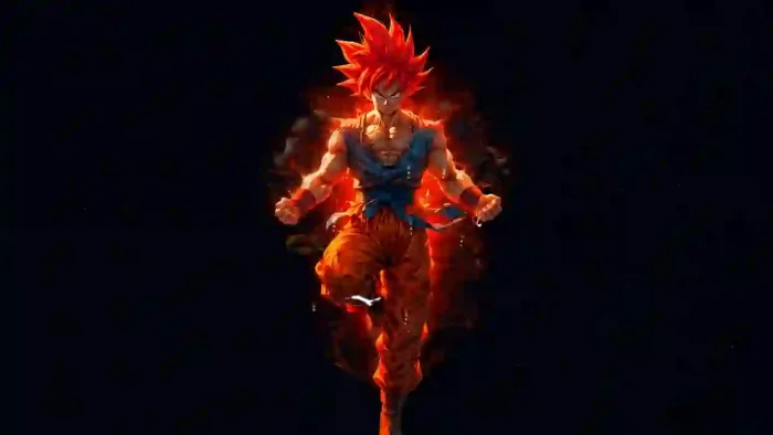 Goku Red Power