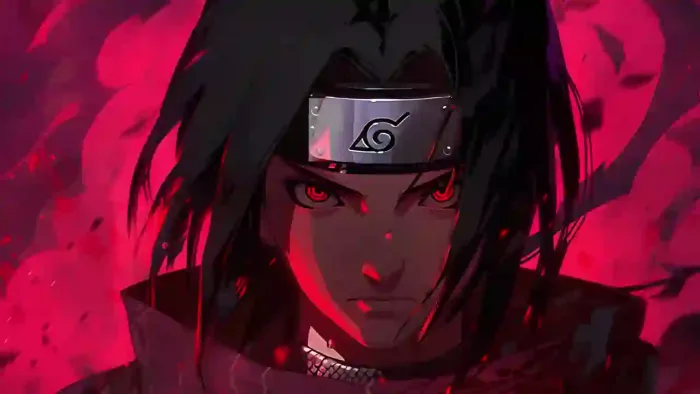 Itachi With Sharingan Eyes