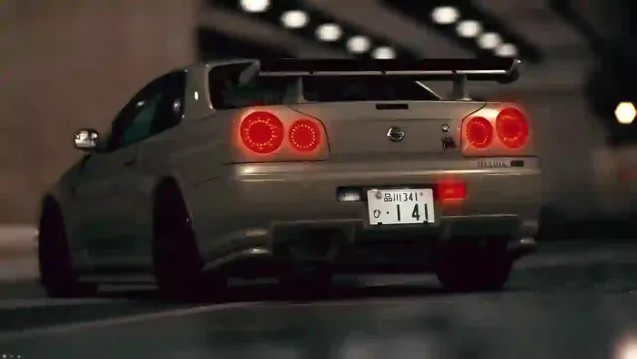 Nissan In Heavy Rain