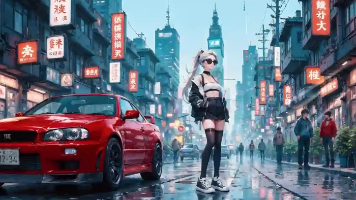Nissan Skyline Anime