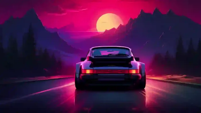 Porsche 911 Synthwave