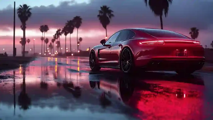 Porsche Panamera Red