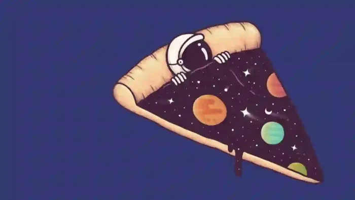 Spaceman In Pizza
